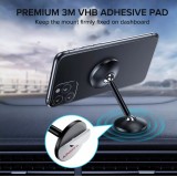 Universelle magnetische Halterung für Auto - Badezimmer - Büro mit Aluminiumstab