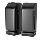 Support multifonctionnel pour smartphone, rotatif à 360 degrés, pour les voyages et l'avion - Noir