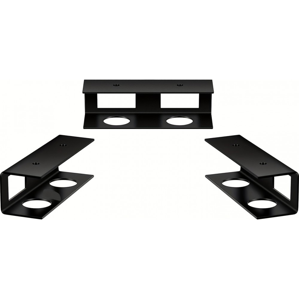 Discreter Laptop-Ständer zur Untertischmontage mit Schrauben (universell, anpassbare Grösse) - Schwarz