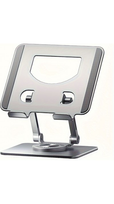 360° verstellbarer Aluminium Tablet- und iPad-Ständer - Silber