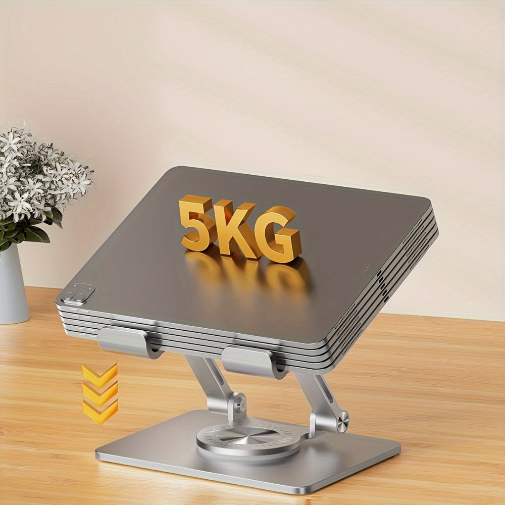 360° verstellbarer Aluminium Tablet- und iPad-Ständer - Silber