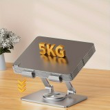 360° verstellbarer Aluminium Tablet- und iPad-Ständer - Silber