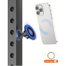 MagSafe 360° Magnetischer Telefonhalter mit verstellbarem Magnet für Fitnessstudio oder Metallhalterung - Schwarz