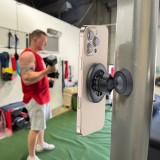 MagSafe 360° Magnetischer Telefonhalter mit verstellbarem Magnet für Fitnessstudio oder Metallhalterung - Schwarz