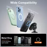 MagSafe 360° Magnetischer Telefonhalter mit verstellbarem Magnet für Fitnessstudio oder Metallhalterung - Schwarz