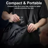 MagSafe 360° Magnetischer Telefonhalter mit verstellbarem Magnet für Fitnessstudio oder Metallhalterung - Schwarz