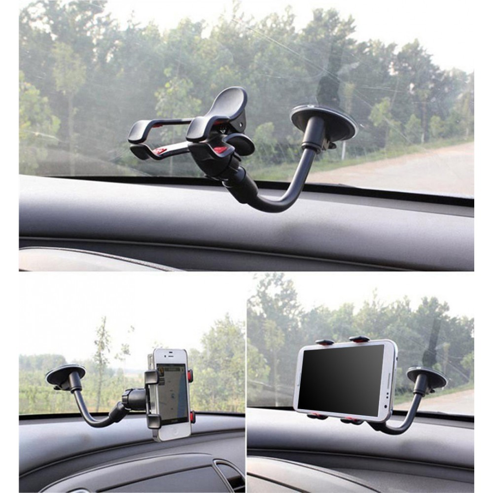 Support téléphone universel pour voiture - avec ventouse / support pour smartphone jusqu'à 9.5 cm