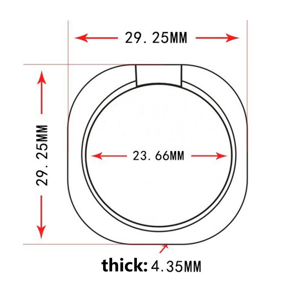 Support Ring 360° - Austauschbare Finger & Einhand Haltering für Smartphone / Tablets - Gold-Rosa