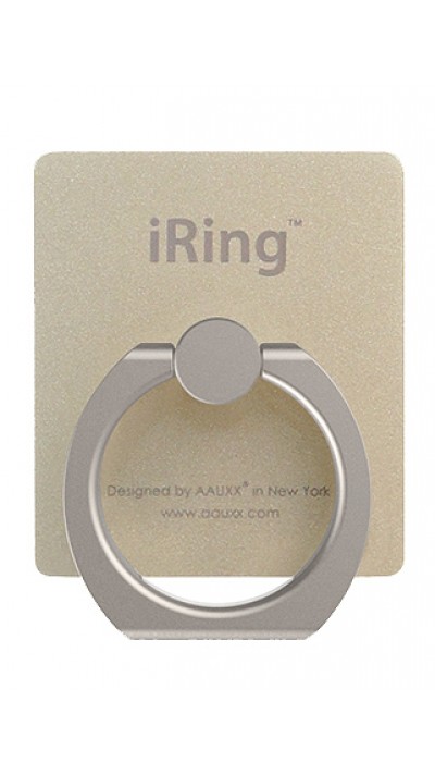 iRing Halterung 360° - Austauschbare Finger & Einhand Haltering für Smartphone / Tablets - Gold