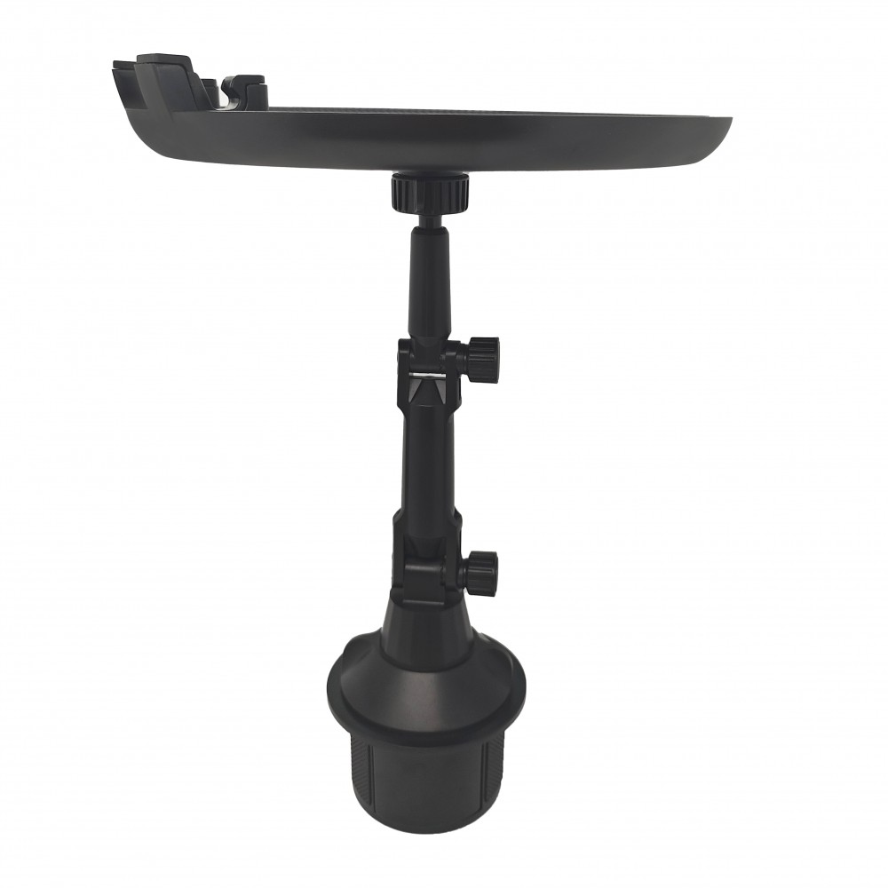 Universeller faltbarer Halter mit Teller für das Auto mit Platz für das Telefon - Schwarz