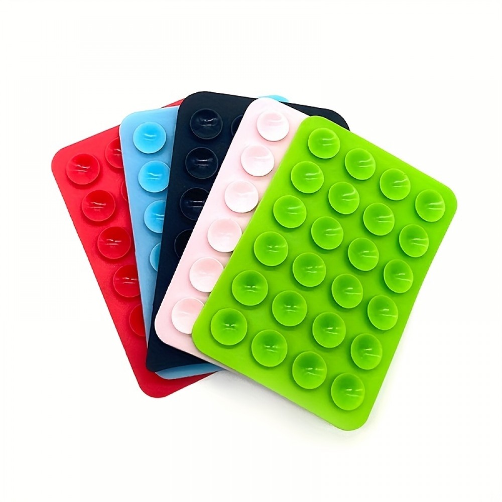 Support universel pour smartphone - Fixation autocollante en silicone avec ventouses - Bleu foncé