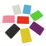 Support universel pour smartphone - Fixation autocollante en silicone avec ventouses - Bleu foncé