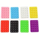 Universal Smartphone Halterung - Selbstklebender Silikon Aufsatz mit Saugnäpfen zum Befestigen - Grün