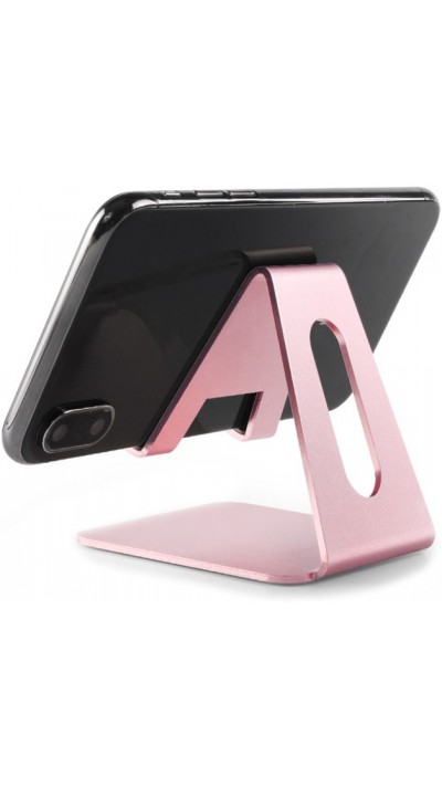 Universal Smartphone & Tablet Aluminium Halter Desktop Ständer - Rosa