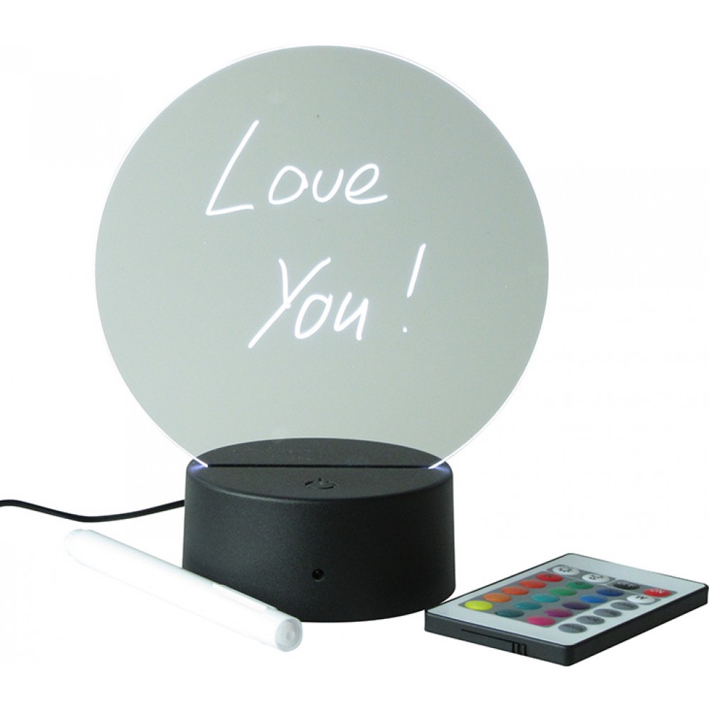 Transparente Multicolor LED-Licht Nachrichten Tafel mit Fernbedienung