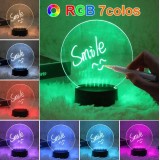 Transparente Multicolor LED-Licht Nachrichten Tafel mit Fernbedienung