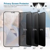 iPhone 15 Pro Privacy Anti-Spy Tempered Glass - Bildschirm Schutzglas mit Blickschutz