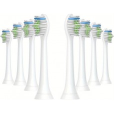 Philips Sonicare Ersatzbürstenköpfe Diamond clean für Zahnbürste (Packung mit 8 Stück, kein Original von Philips) - Weiss