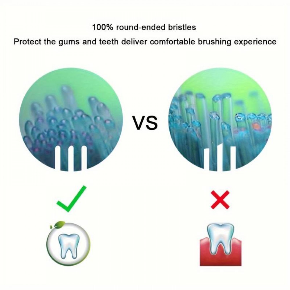 Têtes de brosse à dents de remplacement diamond clean Philips Sonicare (pack de 8, pas d'origine Philips) - Noir