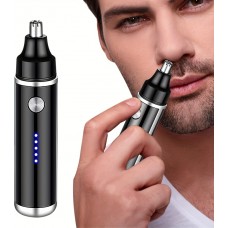 Elektrischer Nasen- und Ohrhaarschneider USB-C wiederaufladbar (500 mAh) - Schwarz