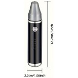 Elektrischer Nasen- und Ohrhaarschneider USB-C wiederaufladbar (500 mAh) - Schwarz