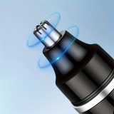 Elektrischer Nasen- und Ohrhaarschneider USB-C wiederaufladbar (500 mAh) - Schwarz