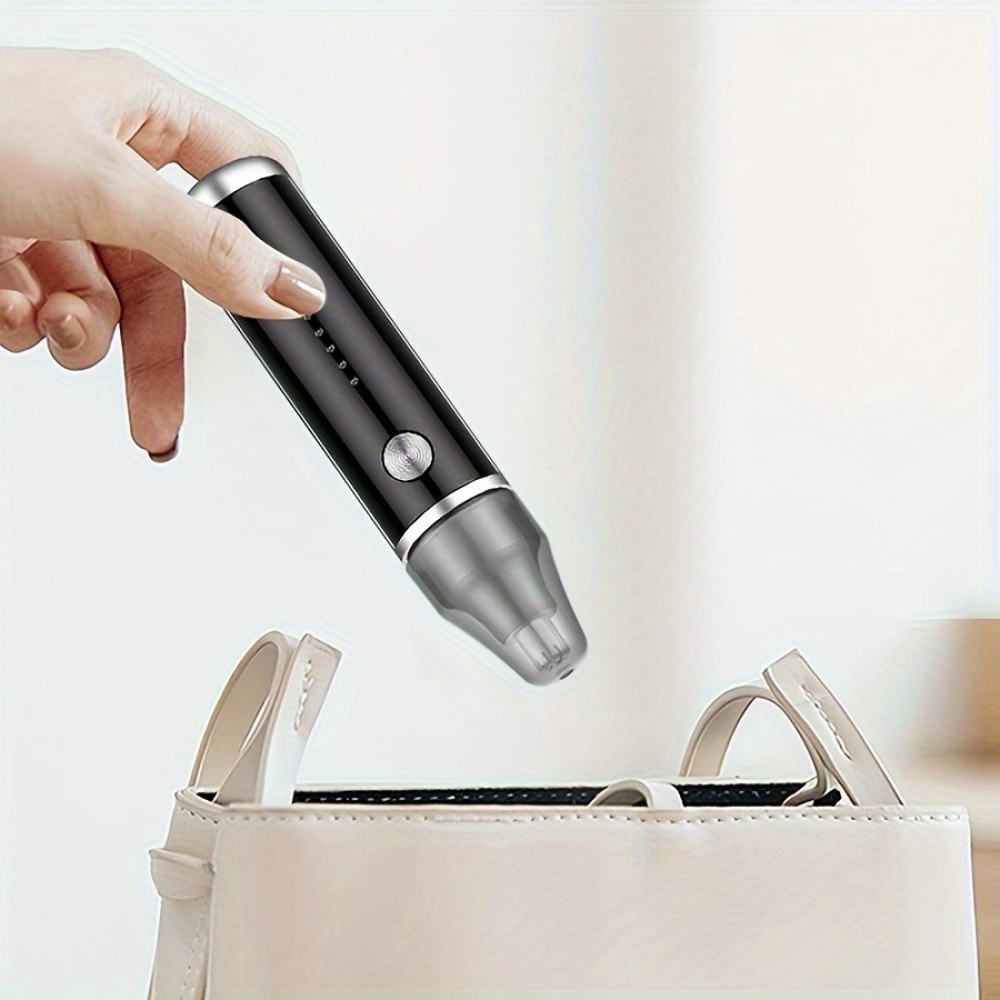 Elektrischer Nasen- und Ohrhaarschneider USB-C wiederaufladbar (500 mAh) - Schwarz