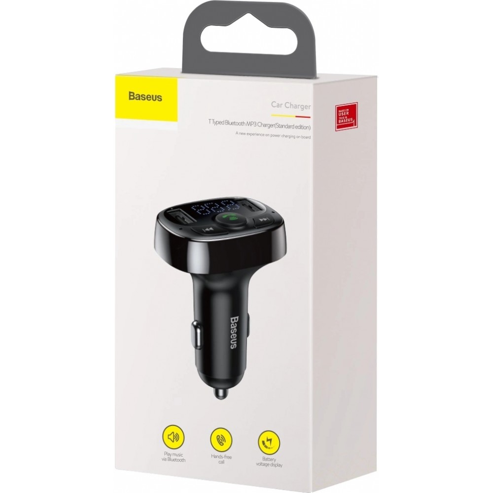 Bluetooth Transmitter Auto Ladegerät Baseus S-09A Overseas Edition - Schwarz