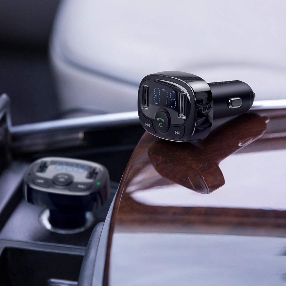 Bluetooth Transmitter Auto Ladegerät Baseus S-09A Overseas Edition - Schwarz