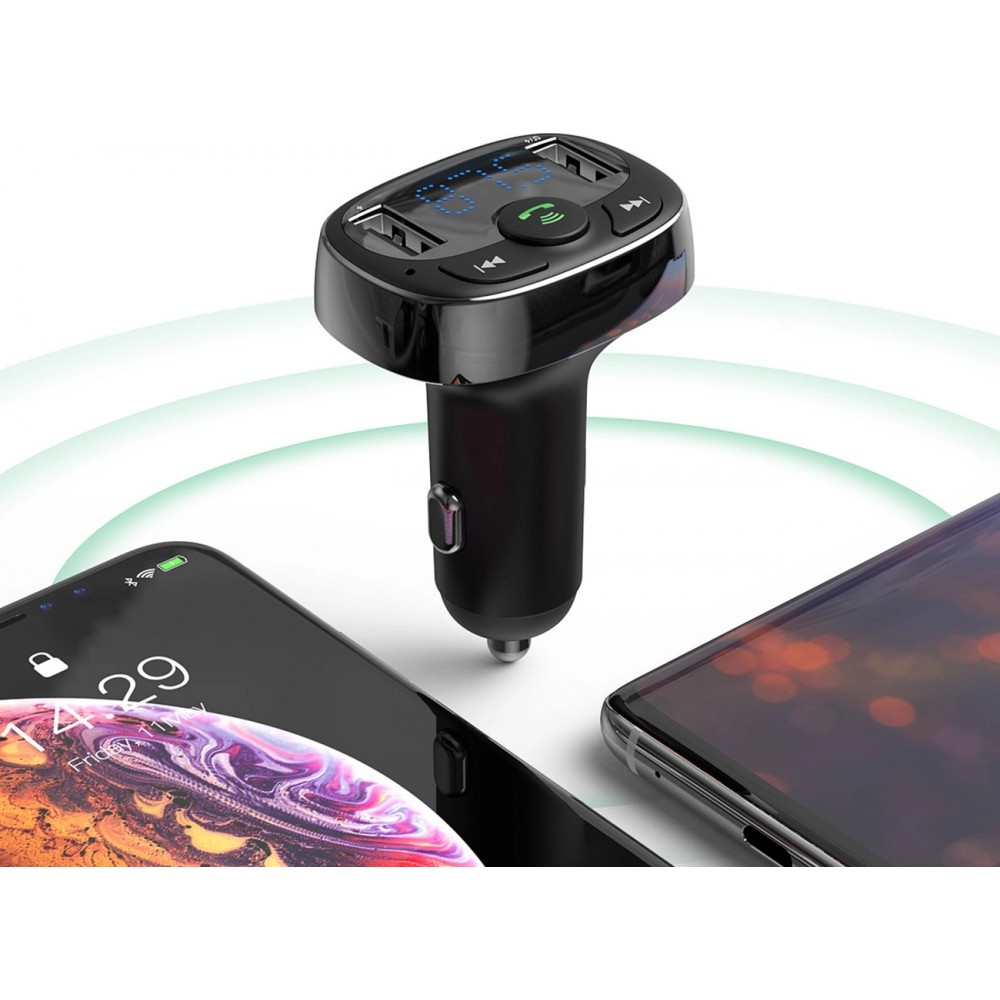 Bluetooth Transmitter Auto Ladegerät Baseus S-09A Overseas Edition - Schwarz