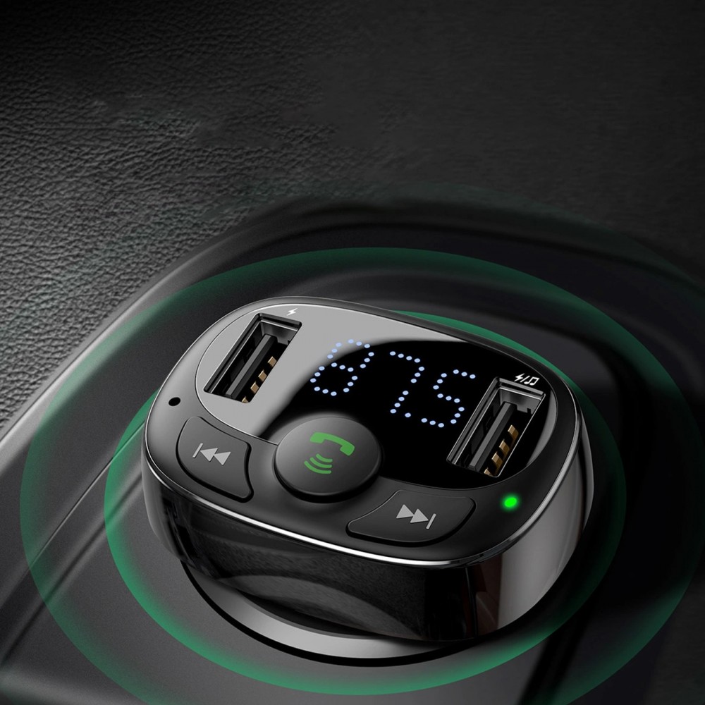 Bluetooth Transmitter Auto Ladegerät Baseus S-09A Overseas Edition - Schwarz