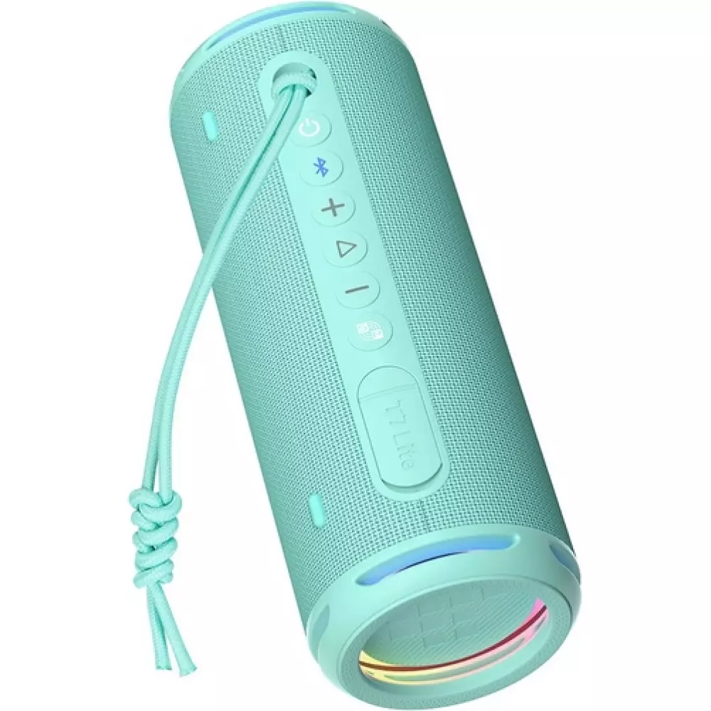 Tronsmart T7 Lite Bluetooth 5.3 Lautsprecher 24W mit IPX7 Zertifizierung und LED Licht - Türkis
