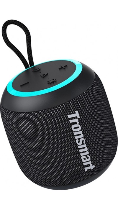 Tronsmart T7 Mini Bluetooth 5.3 Lautsprecher 15W mit IPX7 Zertifizierung und LED Licht - Schwarz