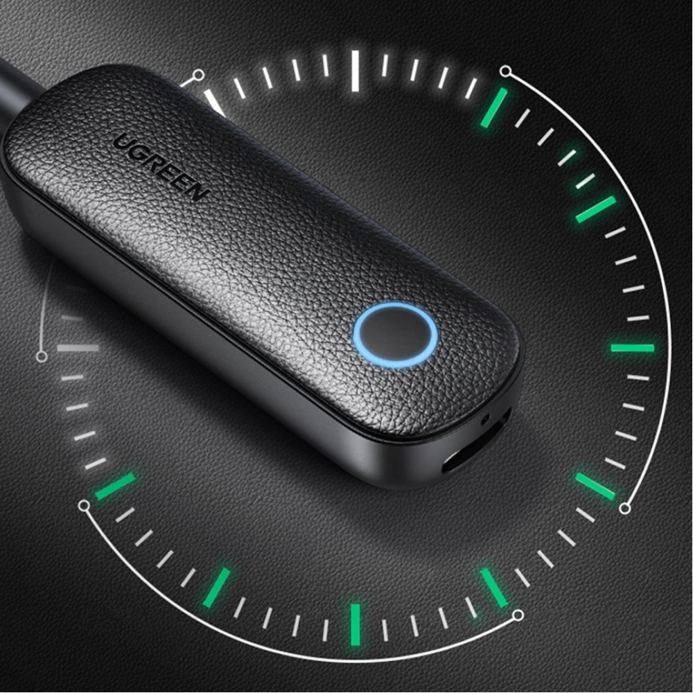 Ugreen 2 in 1 Bluetooth 5.0 Sender Empfänger mit Mini Jack 3.5mm - Schwarz