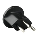 Fixadapter Europe zu Schweiz - Universal Power Plug EU/CH Netzstecker AC Stromadapter - Schwarz