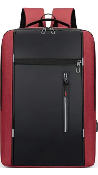 Universal Travel Urban Backpack waterproof - Transport Rucksack für Notebook 15.6 Zoll (MacBook, HP, Acer) - Rot