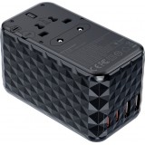 Universeller Reiseadapter 100W 2x USB-C 2x USB-A Choetech PD6028 EU / US / AUS / UK - Schwarz