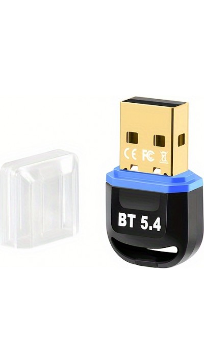 Bluetooth 5.4 USB Wireless Adapter für Computer (Headset, Tastatur, Maus, andere) Plug and Play