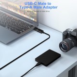 USB 3.0/3.1 auf USB-C Adapter schnelle Daten&uuml;bertragung f&uuml;r Smartphone und PC (2er Set) - Schwarz