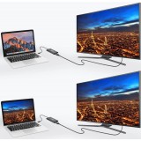 Adaptateur USB Type C Thunderbolt 3 40Gbps Hub 2x DisplayPort 4K 60Hz - Noir