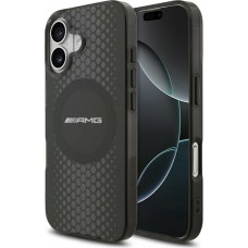 iPhone 17 Case Hülle - AMG Transparent MagSafe Schutz elegant - Doppelter Layer - Schwarz
