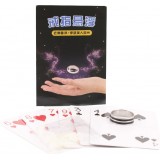 Schwebender Zauberring Gr&ouml;sse 21 universell Magie Trick professionelle Illusion - Silber