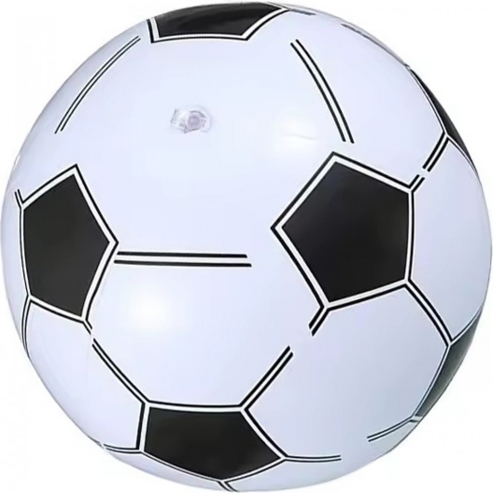 Ballon de plage gonflable design football créatif pour décoration fête entraînement et loisirs plein air - Blanc