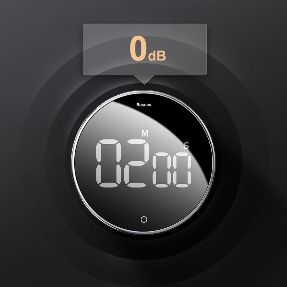 Baseus Heyo Rotations-Zähler - Präziser elektronischer Timer ACDJS-01 - Schwarz