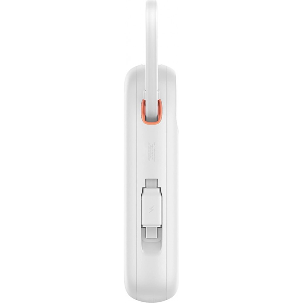 Baseus QPow 2 20000mAh 30W Powerbank mit 2 integrierten USB-C Kabeln - Weiss