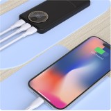 Dudao K12Pro 20000mAh Powerbank 22.5W mit 3 Ports PD USB-A USB-C - Schwarz