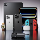 Joyroom JR-PR1 10000mAh Powerbank mit integriertem USB-C Kabel - 22.5W externe Batterie - Schwarz