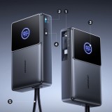 Joyroom JR-PR1 10000mAh Powerbank mit integriertem USB-C Kabel - 22.5W externe Batterie - Schwarz