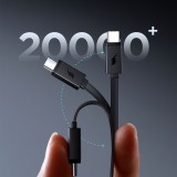 Joyroom JR-PR1 10000mAh Powerbank mit integriertem USB-C Kabel - 22.5W externe Batterie - Schwarz