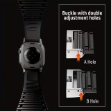 Premium Sport-Luxusarmband aus hochwertigem Gummi für Apple Watch 49/46/45/44 mm komfortabel, wasserdicht und strapazierfähig - Braun - Apple Watch 44/45/46/49 mm